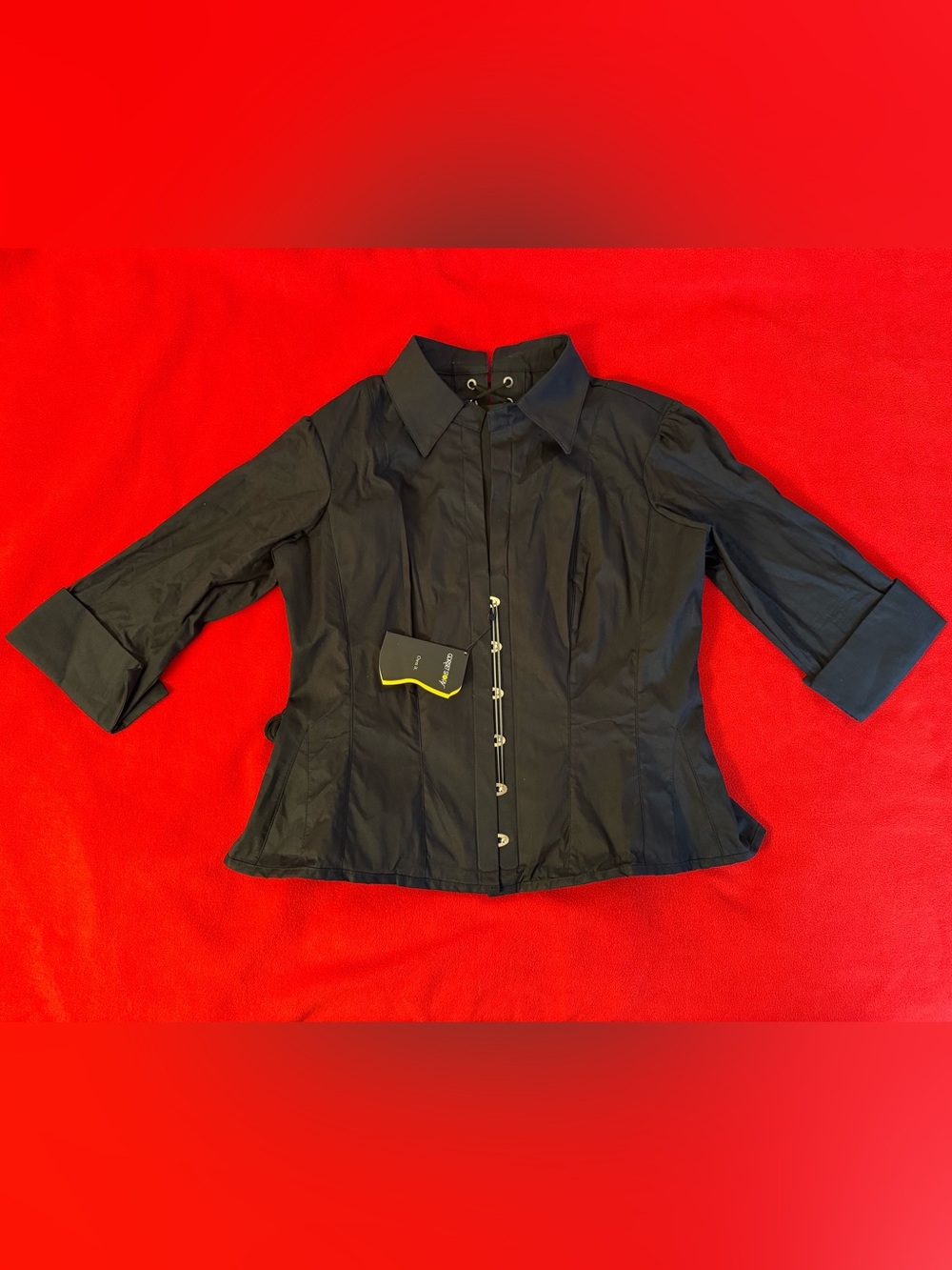 Corset Story Dry Rose Corset Shirt Size (38) Black Heavy Duty (New With Tag